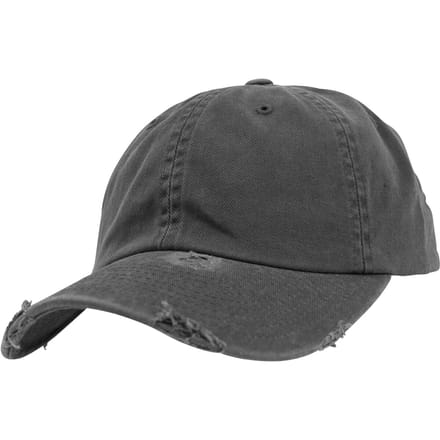 Flexfit Low Profile Destroyed Unisex Cap - donkergrijs - Standard