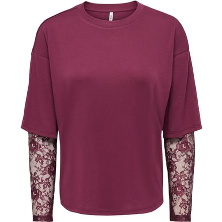 ONLY - ONLTAHLIA L/S LACE TOP PR JRS Dames T-shirt