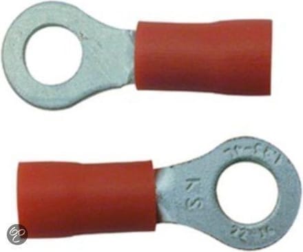 Skandia Kabelschoenen M4 - Rood - 10 Stuks