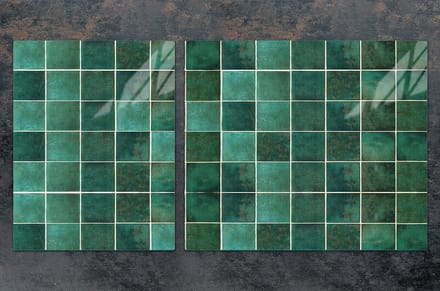 TMK ArtDeko - Snijplank - Glas - 100x52cm - Groene Beschermplaat