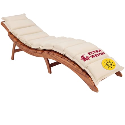 Matras voor ergonomisch ligbed - tuinkussen - crème