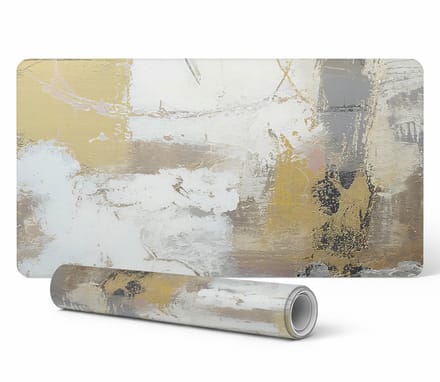 Vinyl bureauonderlegger met stijlvolle abstracte textuurprint 90x45 cm