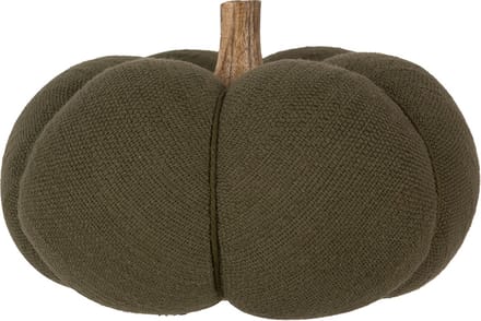 Clayre & Eef Decoratie Pompoen Ø 20x14 cm Groen Polyester Herfst decoratie