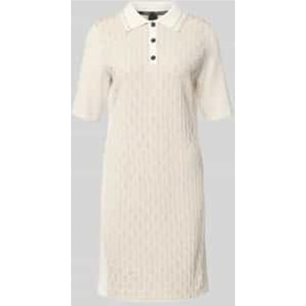 Polojurk in all-over look met knoopsluiting