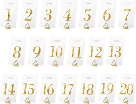 Transparant Goud - 20 stuks