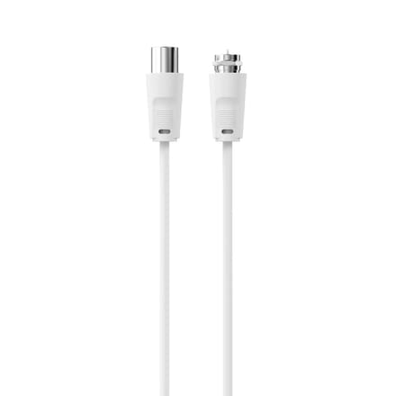 Sinox SELECT F (m) - IEC (m) coaxkabel | wit | 2 meter
