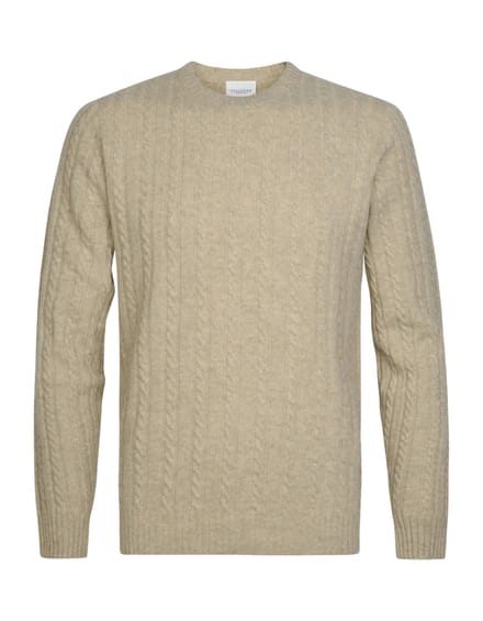 Profuomo Pullover Crew Neck Truien Beige Ppxj30020