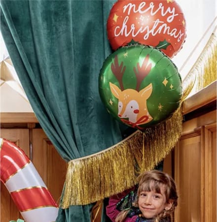 Partydeco - Folieballon Sterren 3D Zwart 95 cm