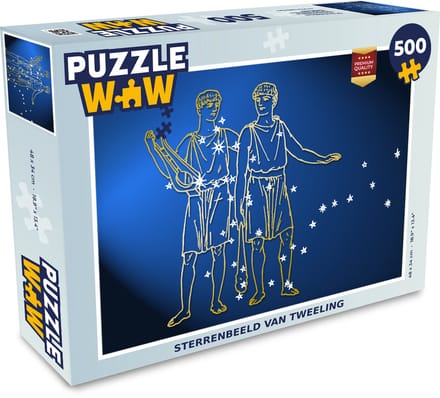 Puzzel Sterrenbeeld - Tweelingen - Maagd - Legpuzzel - Puzzel 500 stukjes