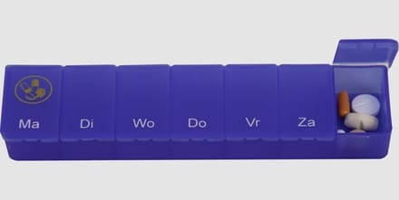 Pillendoos / Medicijndoosje1 week - Nederlands Blauw