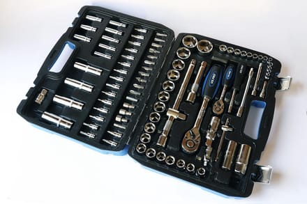 Doppenset / Dopsleutelset 1/4" en 1/2" 94-delig