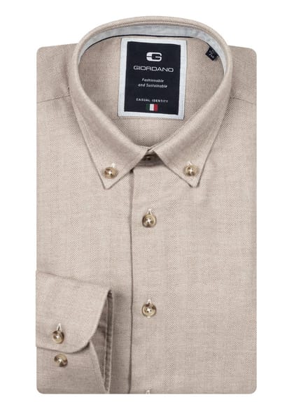 Giordano overhemd beige button down