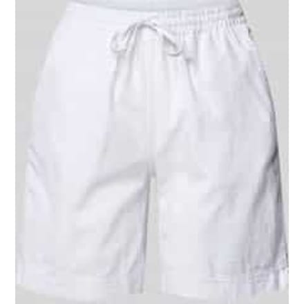 Relaxed fit korte broek met elastische band, model 'Cissie'