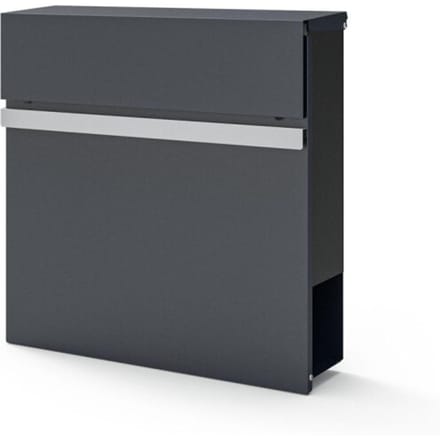 Westmann Brixa C Wandbrievenbus met krantenvak met Slot - Antraciet