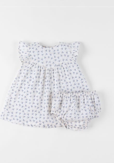 Noukie's - Jurk + bloomer - Katoenen voile - 2 jaar 92