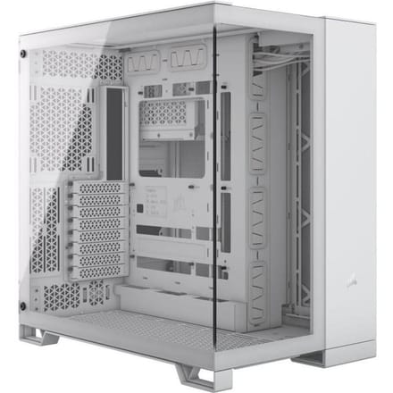 Boîtier PC - CORSAIR - 6500X  Tempered Glass Mid-Tower Dual Chamber - Blanc