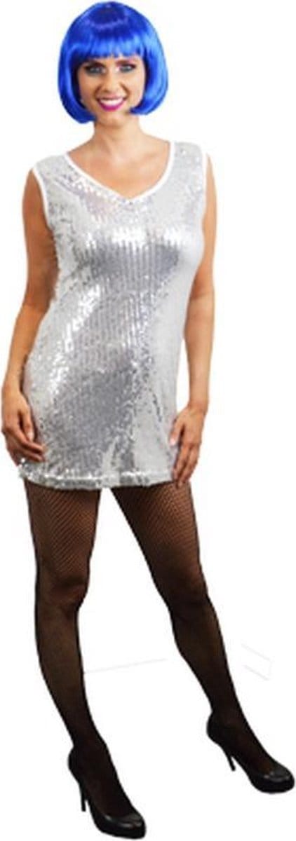 Glitter jurkje zilver