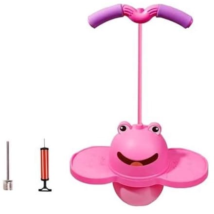 Pogo Bal Roos Kikker - Balancerende Huppelstok - Springbal - Springstok - Pogostick