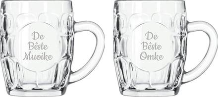 Gegraveerde Bierpul 55cl De Bêste Muoike-De Bêste Omke