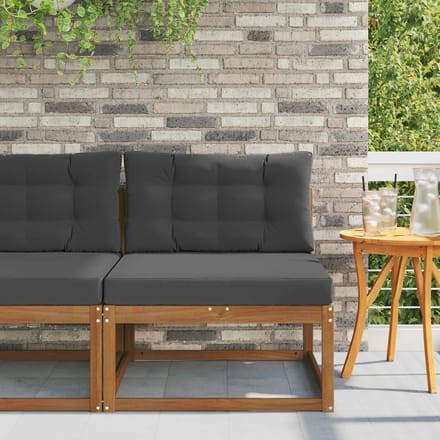 vidaXL - Buiten - Midden - Sofa - Naturel