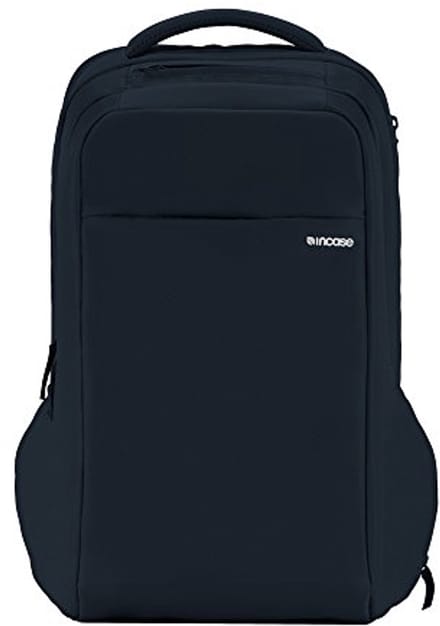 Marineblauwe laptoptas rugzak van nylon (39,6 cm) - Effen kleur