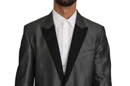 Dolce & Gabbana Grijs gedessineerd MARTINI 2 delig pak voor heren