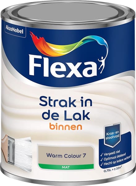Flexa - Strak In De Lak Binnenlak Mat - Warm Colour 7 - Mengverf - 750 Ml