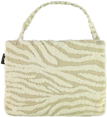 Wallabag - Tote Bag - Luiertas - Shopper - Mom Bag Teddy Zebra Off White