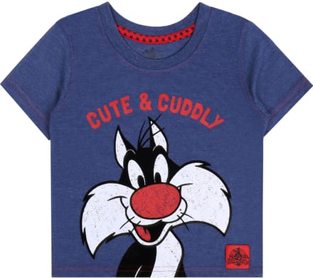 Blauw t-shirt CRAZY MELODIES