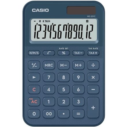 Casio Bureaurekenmachine Navy Aantal displayposities: 12 (b x h x d) 101 x 18 x 154.5 mm