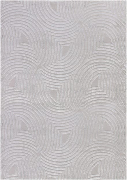 Flycarpets Cara Modern Japandi Duna Vloerkleed - Zilver - 80x150 cm