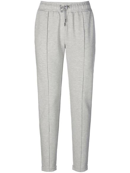 Joggingbroek elastische band Van Peter Hahn grijs