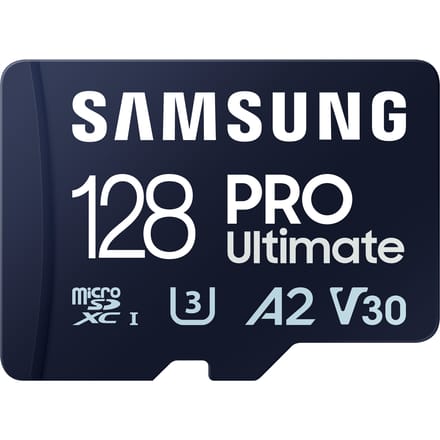 Samsung PRO Ultimate microSDXCâ¢ UHS-I Card 128GB + Card reader Blue