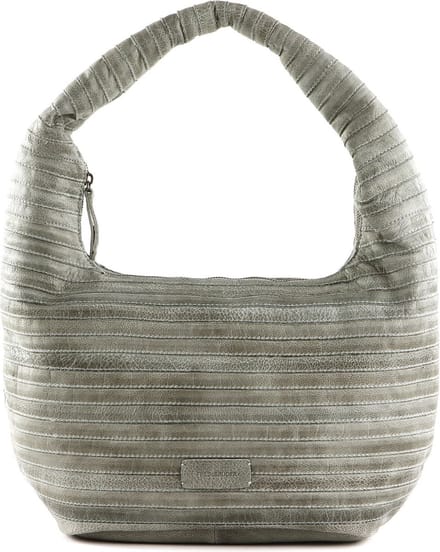 FREDsBRUDER Leren Schoudertas Lift Hobo Smoke Blue Blauwgrijs