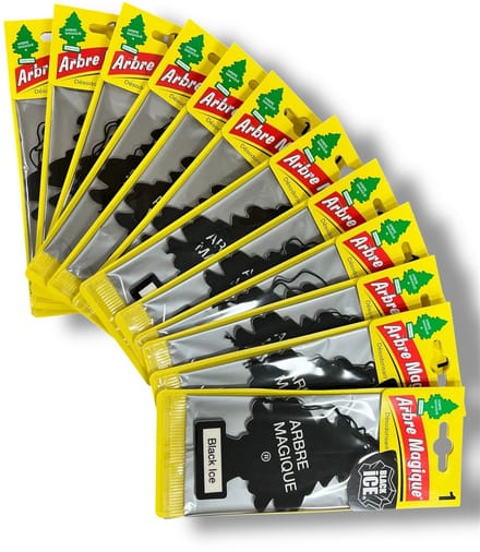 Arbre Magique - Car Airfreshner - Black Ice 12 pack!