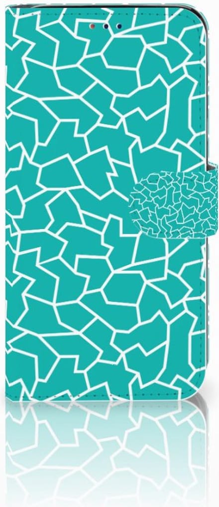 Book Case voor Samsung Galaxy A10 Hoesje Cracks Blue