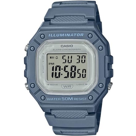 Casio W-218HC-2AVDF Illuminator Digitaal Horloge - Avio Blauw