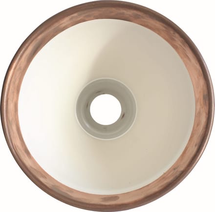 DCWéditions - LAMPE GRAS N°201 klemlamp - niet gepolijst koper/wit - conisch - brons