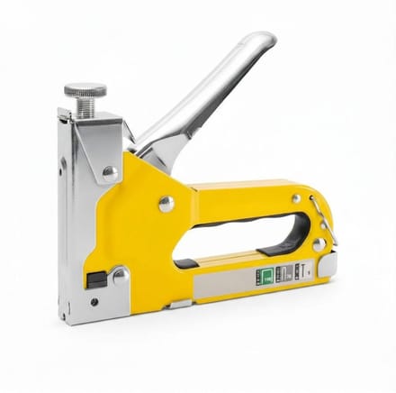 DnA® Nietpistool - Tacker - Spijkerpistool - Handtacker - Geel - 3cm × 17cm × 19cm