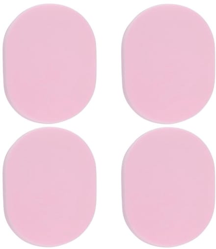 Dailygoods - 4 Stuks Herbruikbare Gezichtsreinigingssponzen Roze