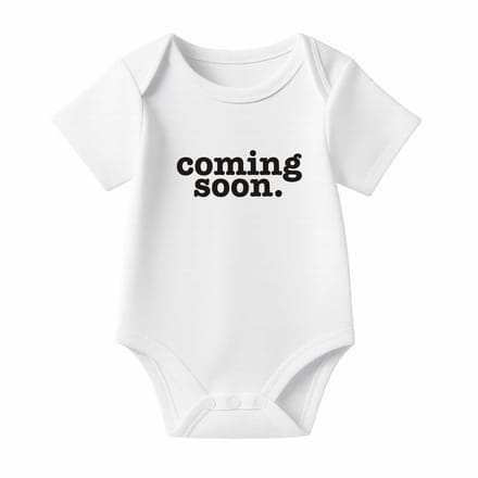 Romper Coming Soon - wit - korte mouw