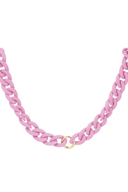 Chunky Chain - Schakelketting - Ring - Bleekroze - Yehwang