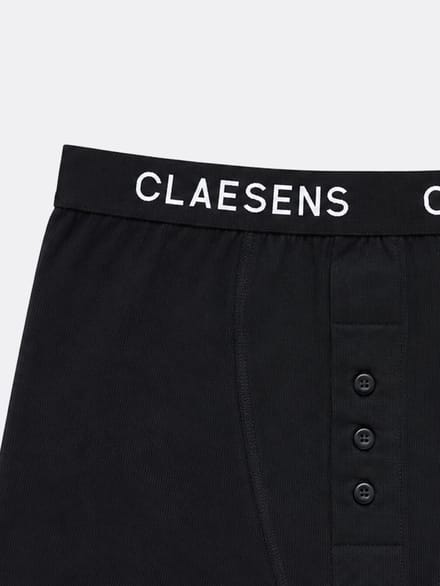 Claesen's® - Boxershort Rib zwart 2-PackCL 2033-Black-XL