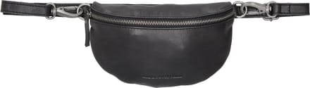 Hide & Stitches Paint Rock Heuptas - 100% Leder - Fanny Pack - Leren Dames Tas - Zwart