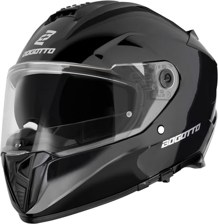 Bogotto FF122 SVK Solid Zwart Integraalhelm - Helm