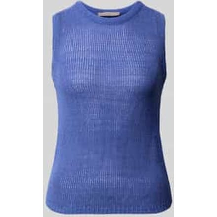 Gebreide top met ronde hals