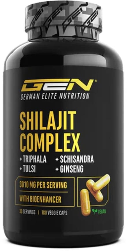 GEN Shilajit Complex – 180 capsules - Kruiden & Planten Supplement – Shilajit, Triphala, Tulsi, Ginseng, Schisandra, Piperine