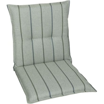 GO-DE TEXTIL Tuinkussen (Stoelkussens voor stoelen met een lage rugleuning, Taupe)