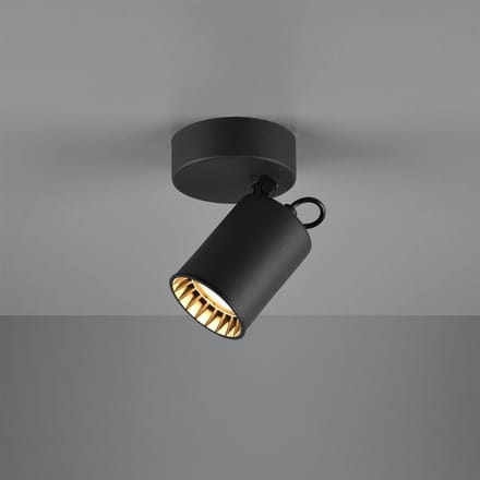 TRIO PAGO - Spot - Mat zwart - GU10 - Binnenverlichting
