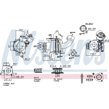 Supercharger, drukvulling NISSENS 93422